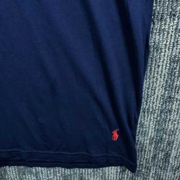 Polo Ralph Lauren Men's V-Neck T-Shirt XL Classic Navy Blue - Picture 5 of 13